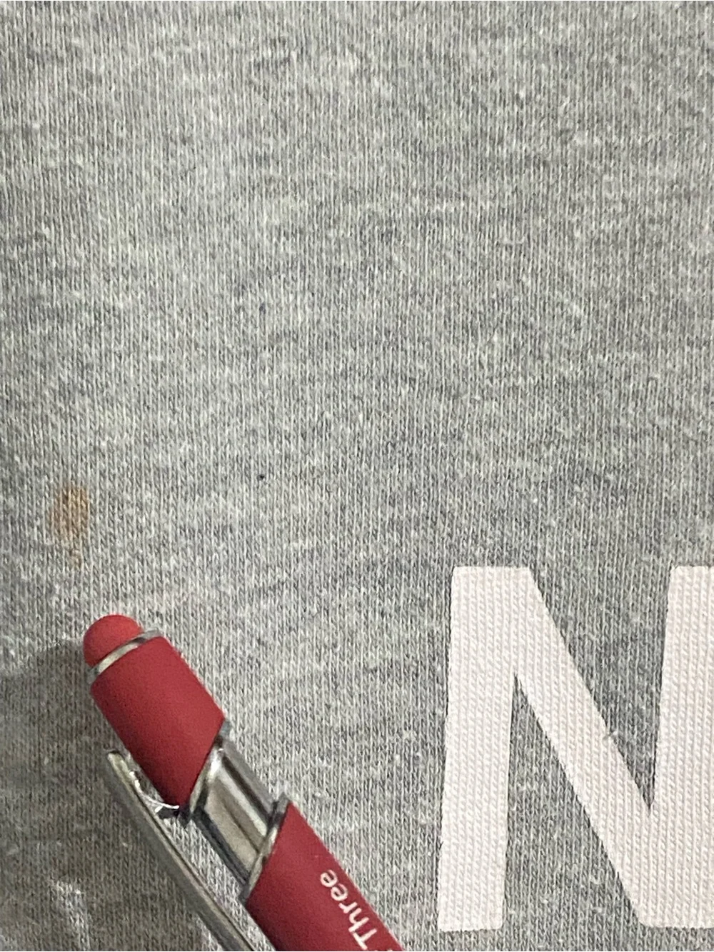 The North Face Men's Light Gray Hoodie with White Logo